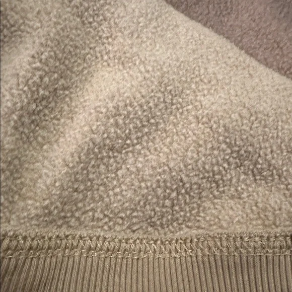 BKE Fleece Lined Drop Shoulder Zip Up Oversized Hoodie Size XL 1X Tan - Picture 6 of 9